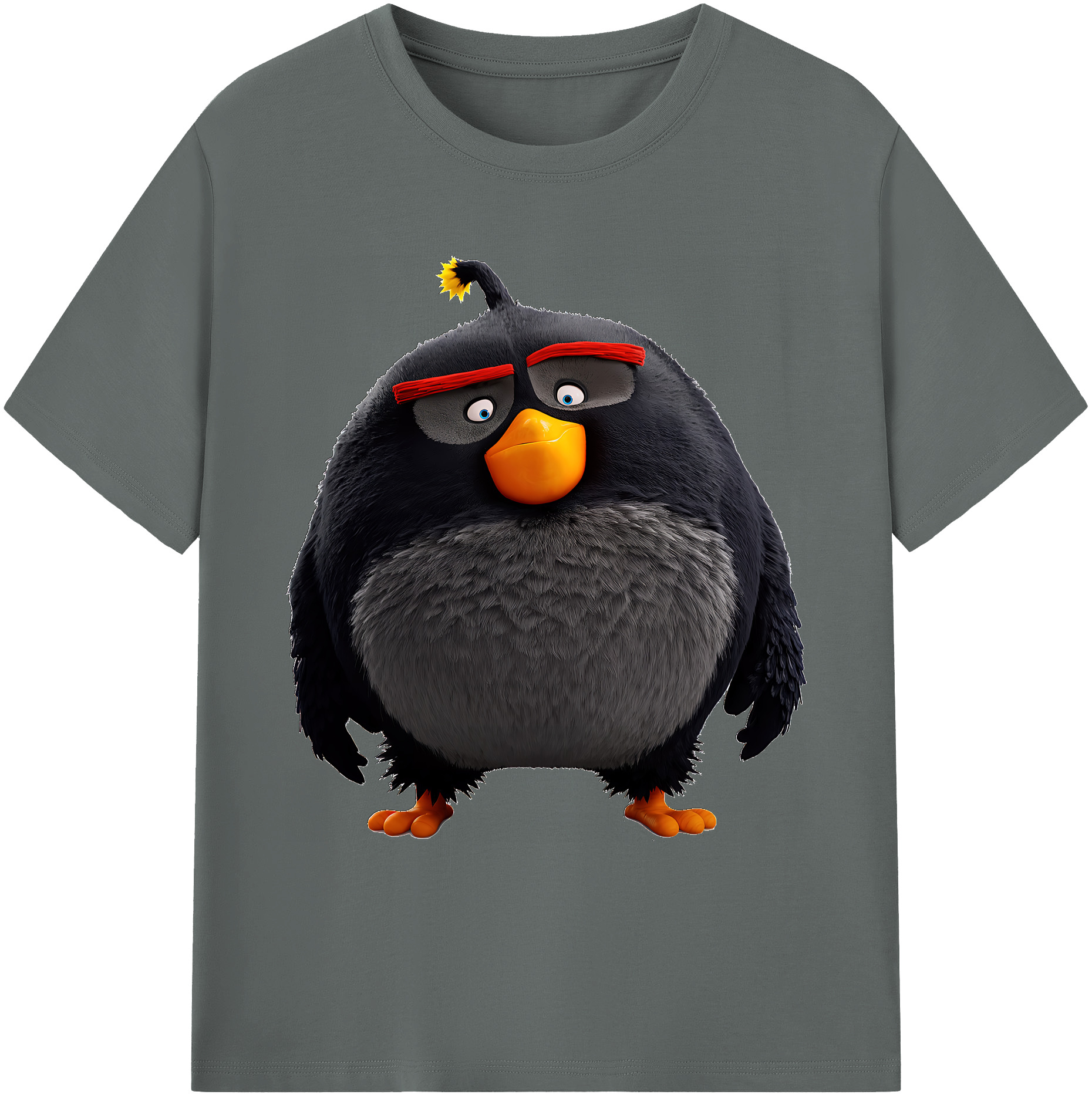 （画像用） Angry Birds アングリーバード 綿100％ メンズ半袖Tシャツ｜肌触りやわらか＆通気性